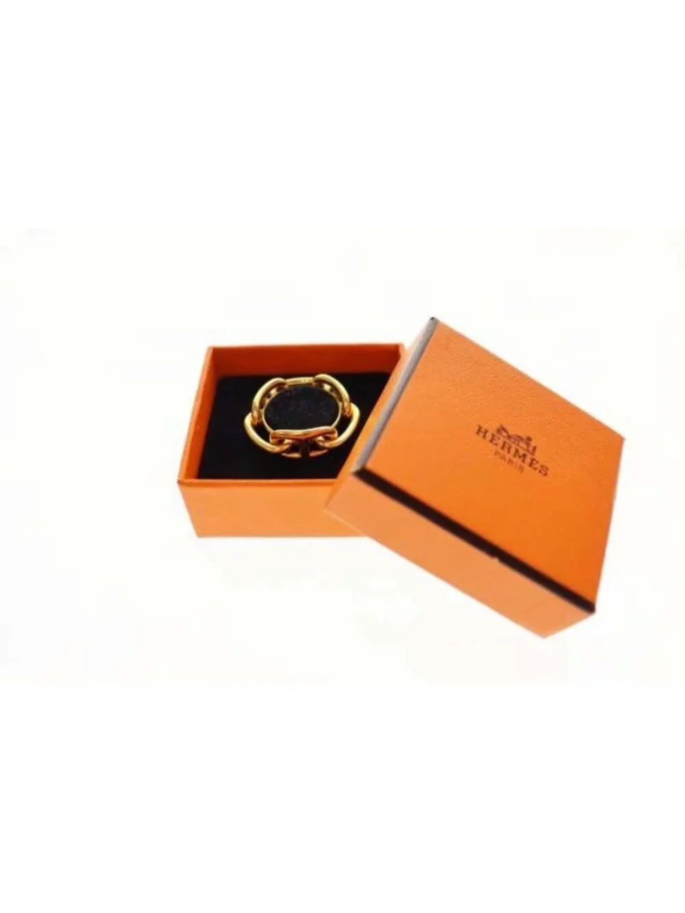 Hermes Legato 90 Scarf Ring Gold Closure - Picture 8 of 8